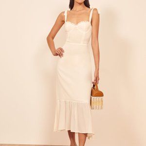 Reformation Nikita Dress - Ivory Size 6